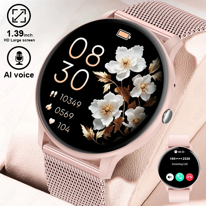 Watches Ladies Smartwatch - Smartwatch LIGE con Chiamata Bluetooth per