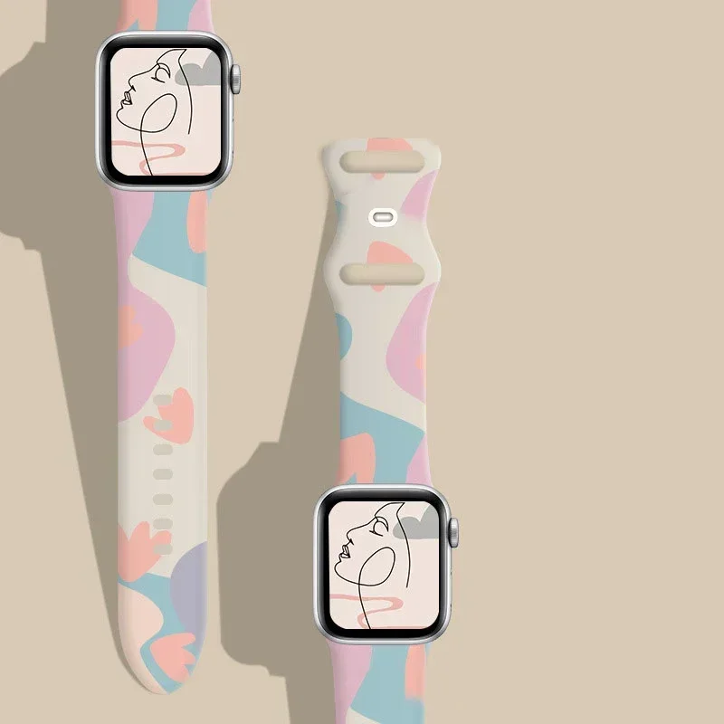 Smartwatch Iphone Watches For Women - Cinturino in silicone stampato per cinturino