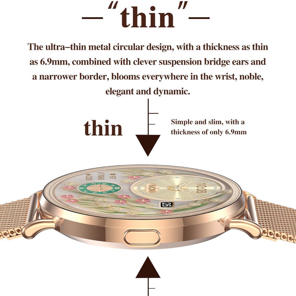 Smartwatch con schermo AMOLED, - Watches Ladies Smartwatch recensione e prezzo