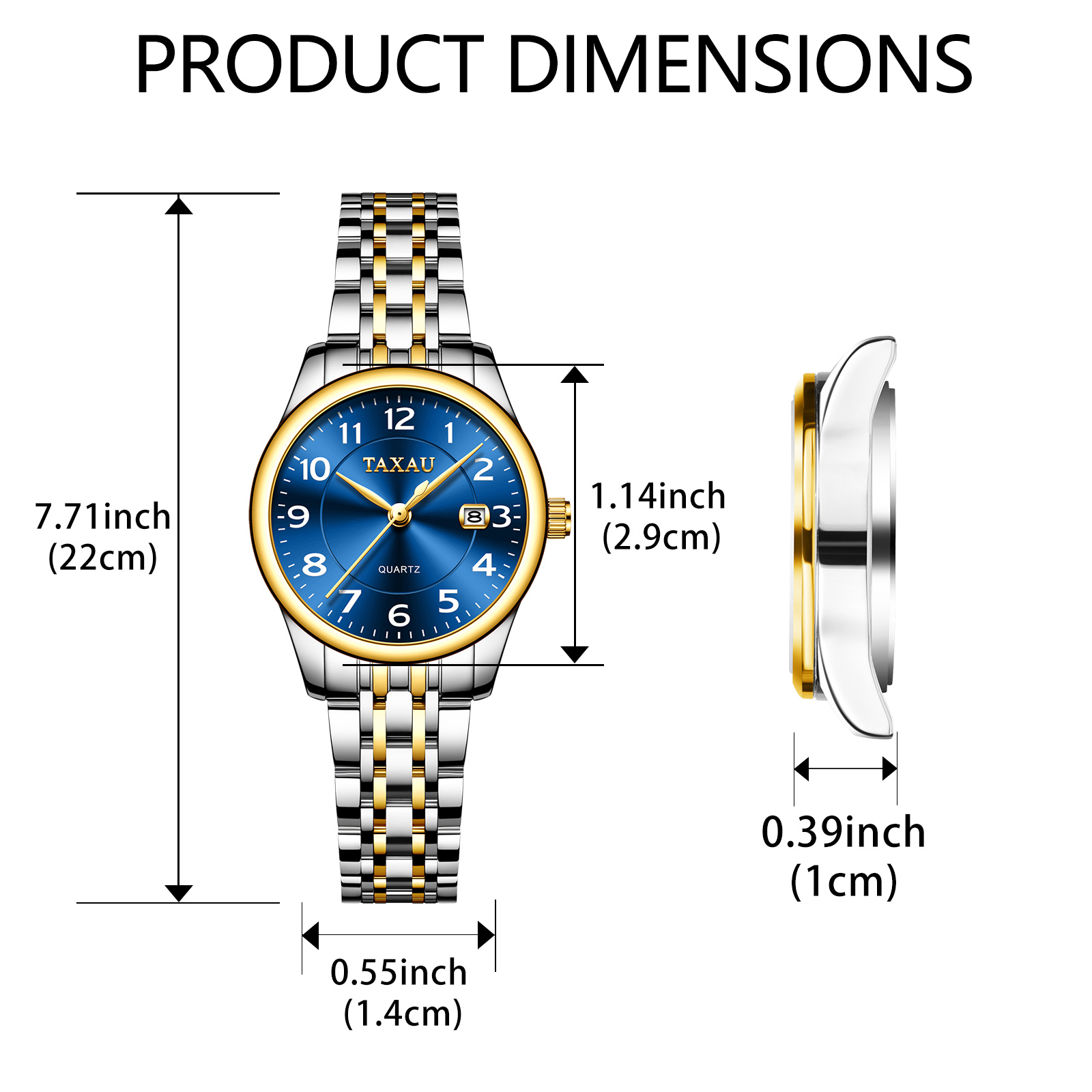 TAXAU impermeabile elegante or - Waterproof Diving Watch recensione e prezzo